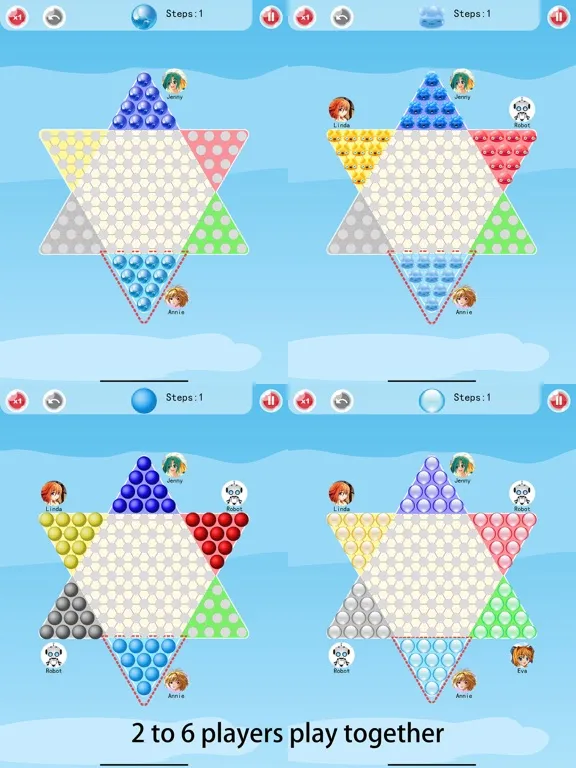Chinese Checkers-A.I. Enhanced iPad  स्क्रीनशॉट