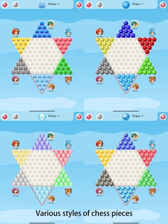 Chinese Checkers-A.I. Enhanced iPad  स्क्रीनशॉट