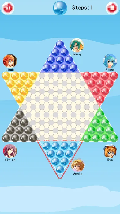 Chinese Checkers-A.I. Enhanced स्क्रीनशॉट