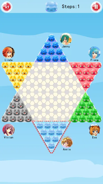 Chinese Checkers-A.I. Enhanced स्क्रीनशॉट