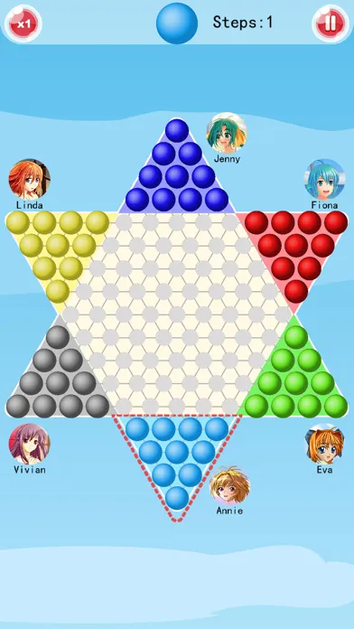 Chinese Checkers-A.I. Enhanced स्क्रीनशॉट