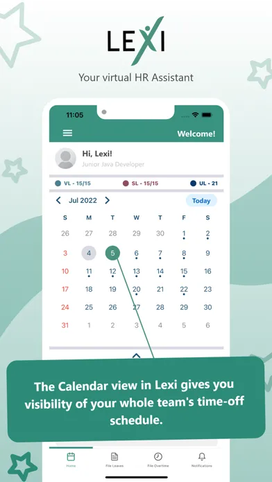 Screenshot di Lexi App