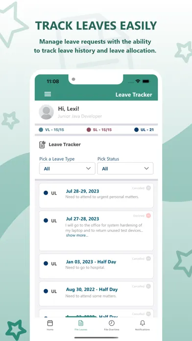 Screenshot di Lexi App