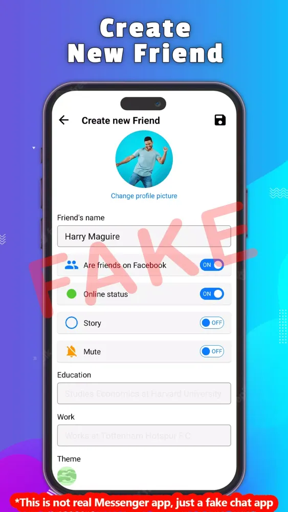 Fake Chat Prank Message Screenshots