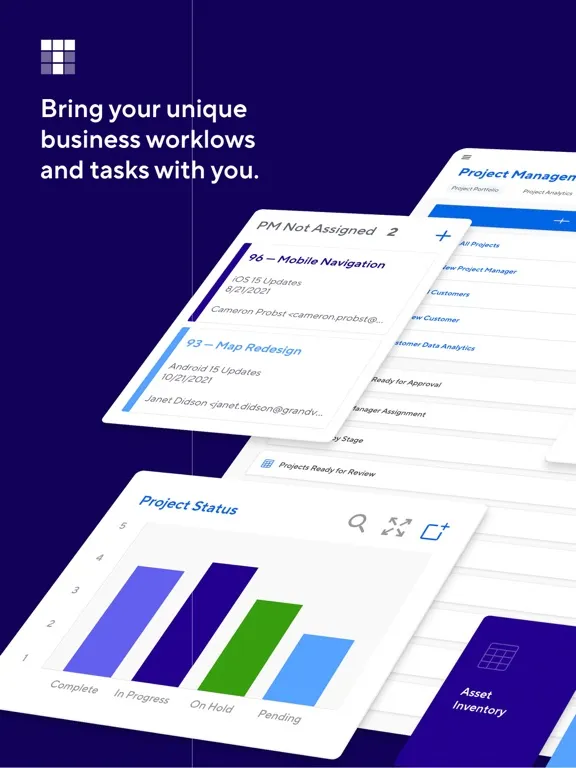 TrackVia iPad  Ekran Görüntüleri