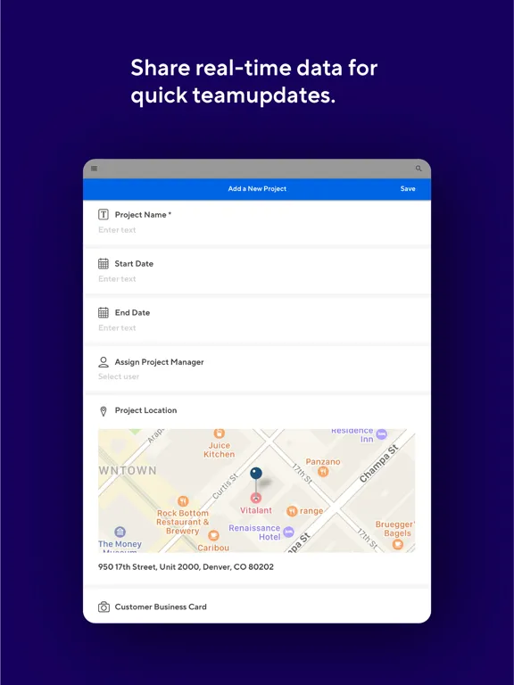 TrackVia iPad  Ekran Görüntüleri