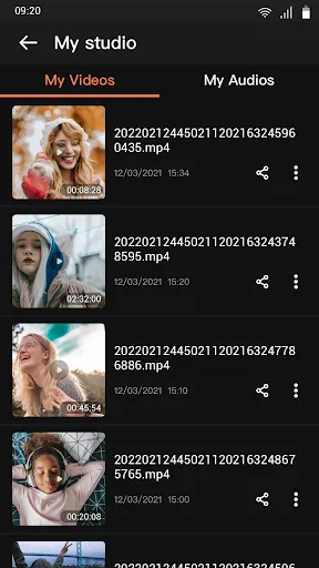Zrzuty ekranu Music Video Maker - TapSlide