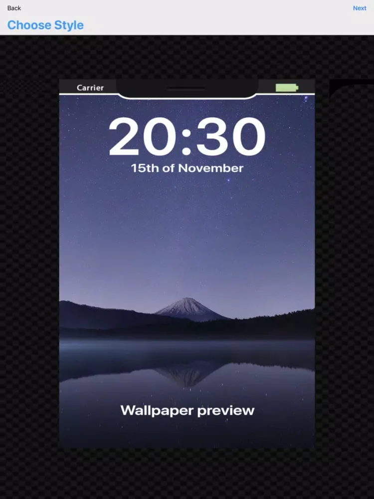Capturas de tela do X Wallpapers Studio iPad 