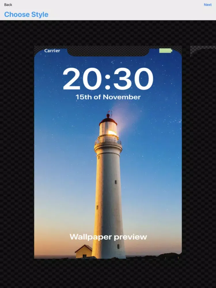 Capturas de tela do X Wallpapers Studio iPad 