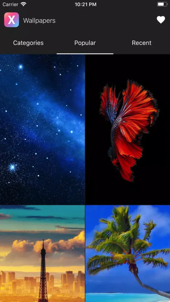 Capturas de tela do X Wallpapers FHD