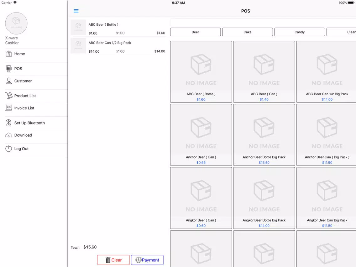 X-POS 2 XL iPad  スクリーンショット