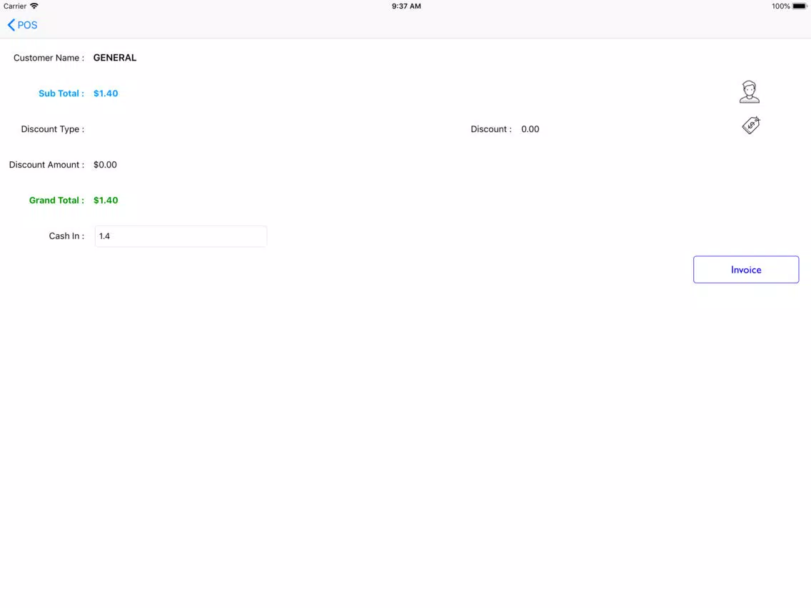 X-POS 2 XL iPad  スクリーンショット