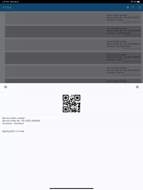 X-ware Chat iPad  Ekran Görüntüleri