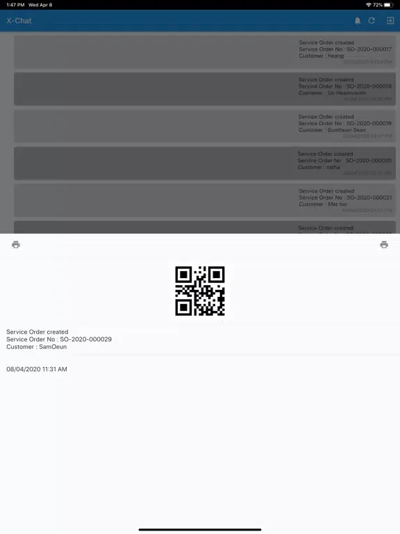 X-ware Chat iPad  স্ক্রিনশট