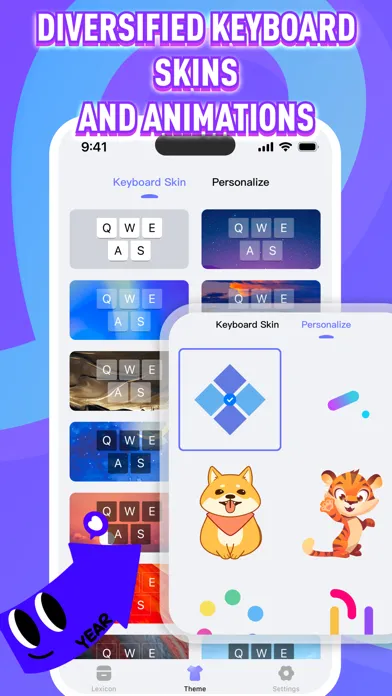 Captures d'écran de Flash Keyboard