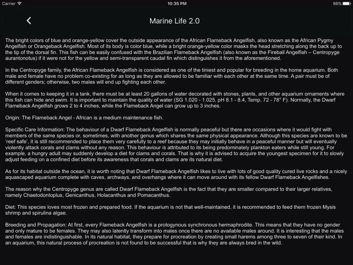صور Marine Life Lite iPad 