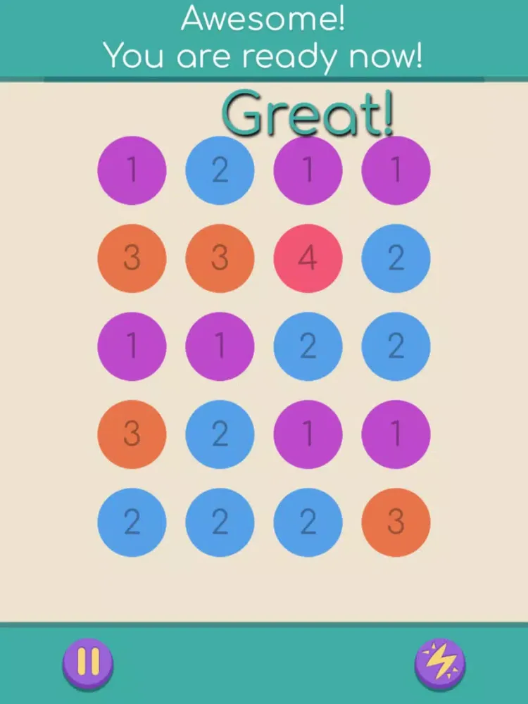 number combine - line into a number iPad 應用截圖