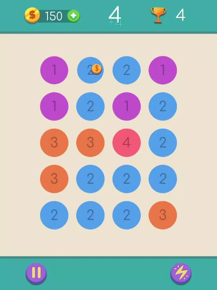 number combine - line into a number iPad 應用截圖