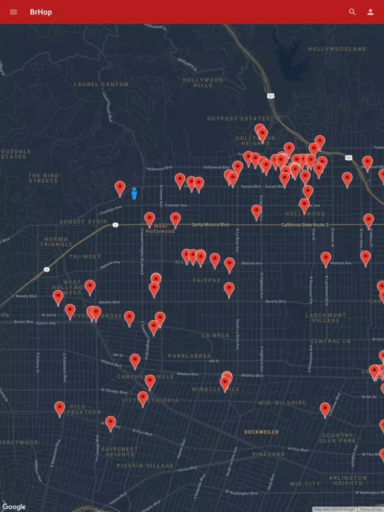 Zrzuty ekranu BrHop - Bar Finder iPad 