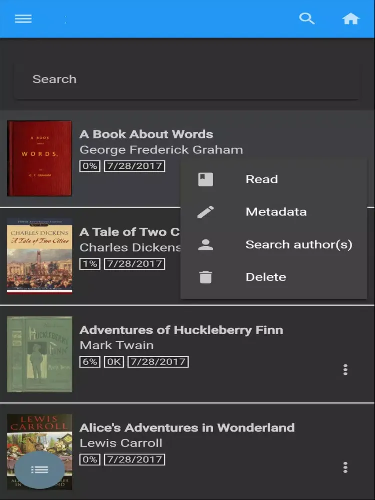 xyReader - EPUB Ebook Reader iPad  スクリーンショット
