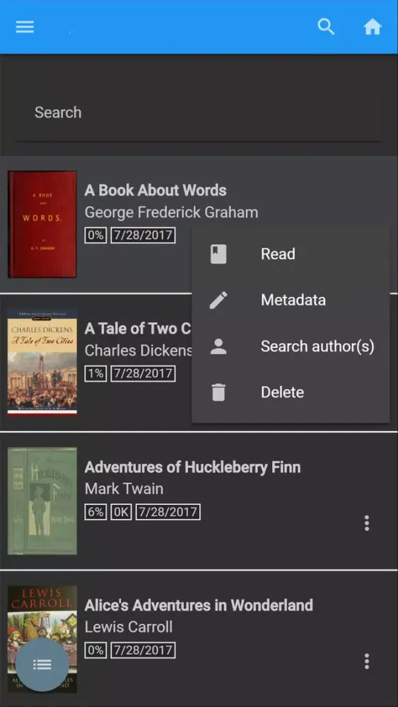 xyReader - EPUB Ebook Reader スクリーンショット