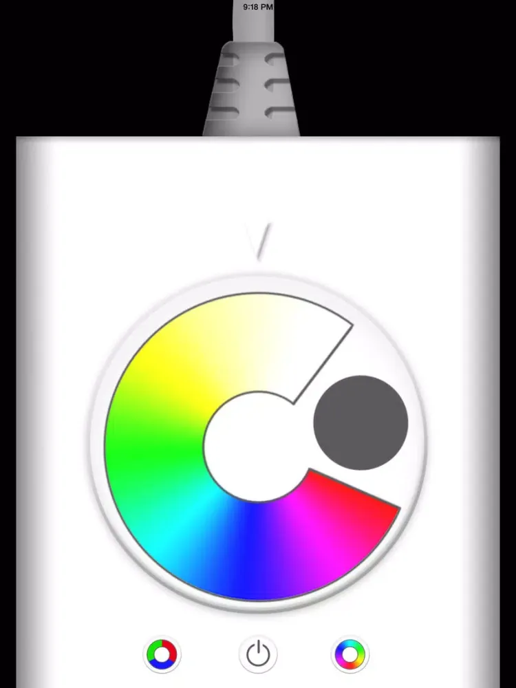Tangkapan layar Kollard Light Controller iPad 