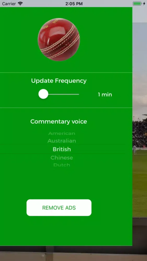 Screenshot di Voice of Cricket