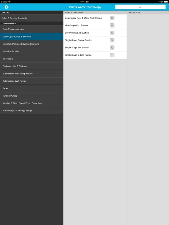 Captures d'écran de Goulds Water Technology Catalog iPad 