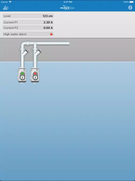 Flygt MyConnect iPad  Screenshots