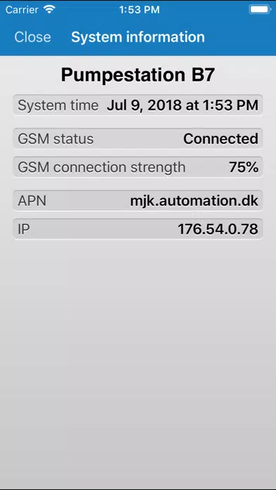 Flygt MyConnect Screenshots