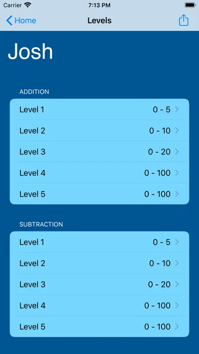 Ảnh chụp màn hình của Math Tracker