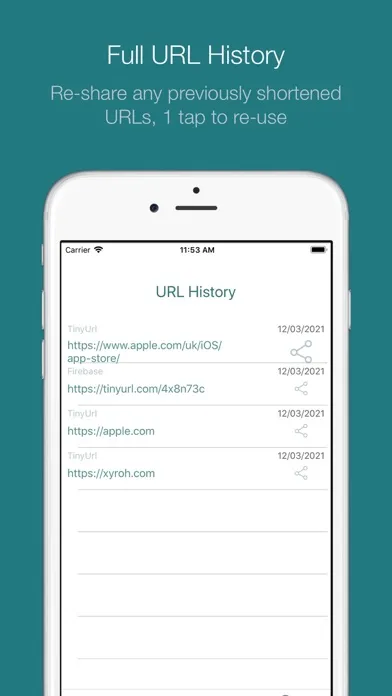 Captures d'écran de ‘Worst’ URL Shortener