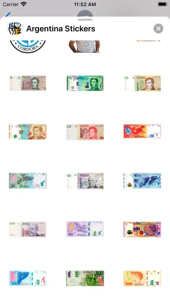 Argentina Meme Stickers Ekran Görüntüleri