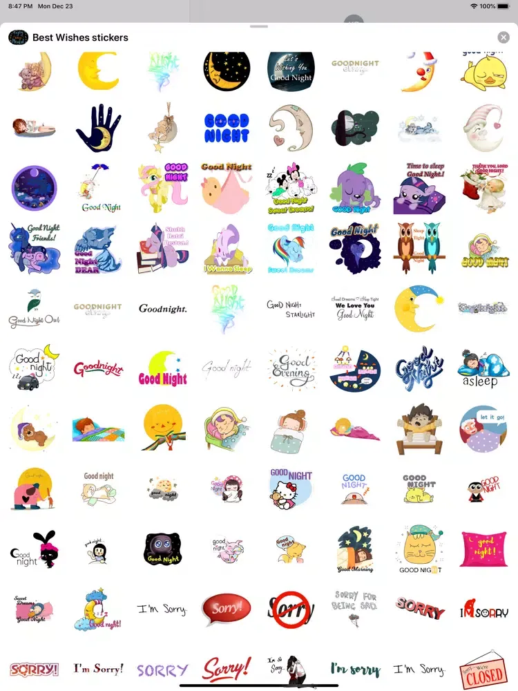 ภาพหน้าจอของ Best Wishes Greetings Stickers iPad 