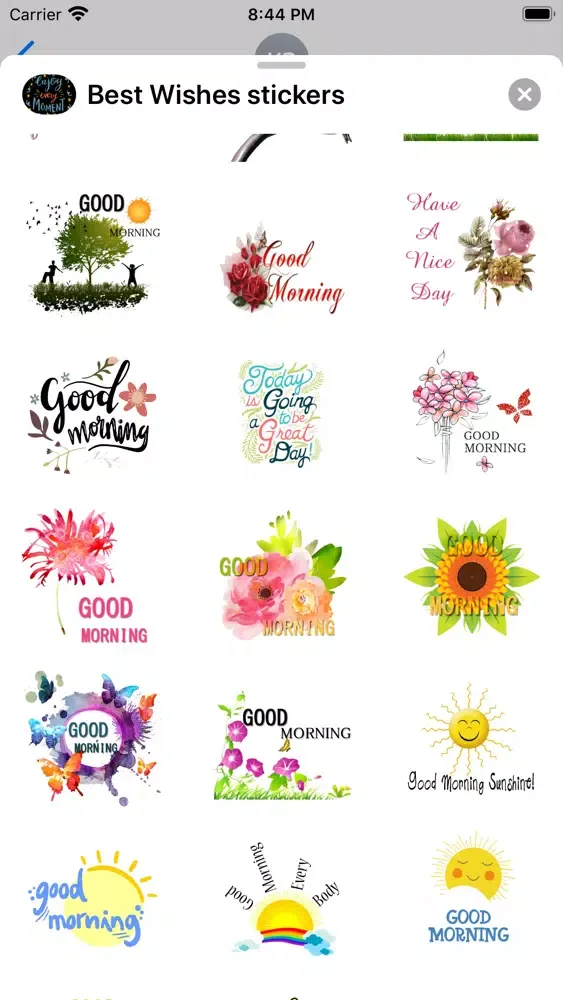 ภาพหน้าจอของ Best Wishes Greetings Stickers