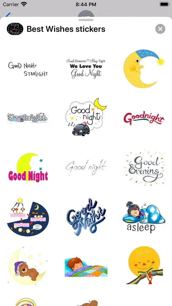 ภาพหน้าจอของ Best Wishes Greetings Stickers