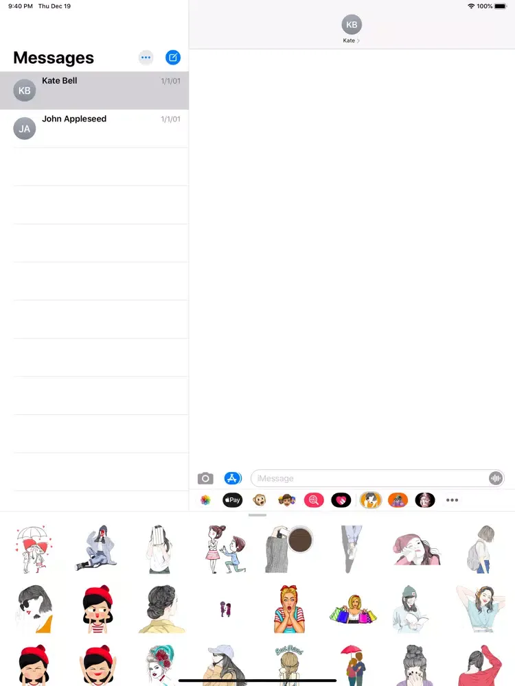POP Girly Stickers iPad  سکرین شاٹس