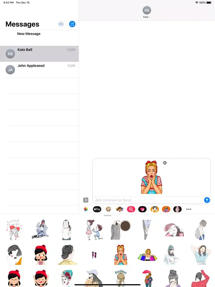 POP Girly Stickers iPad  سکرین شاٹس