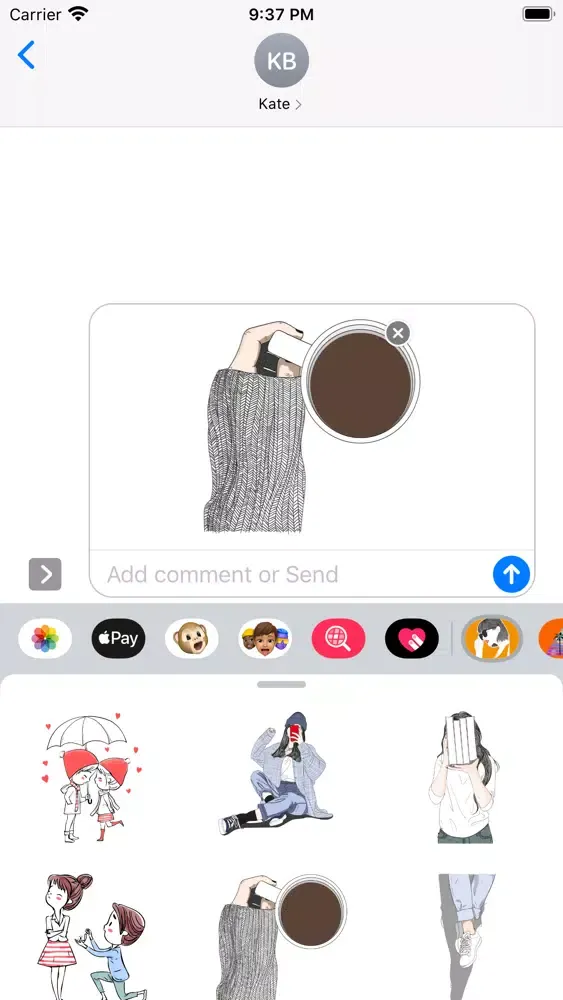 POP Girly Stickers سکرین شاٹس