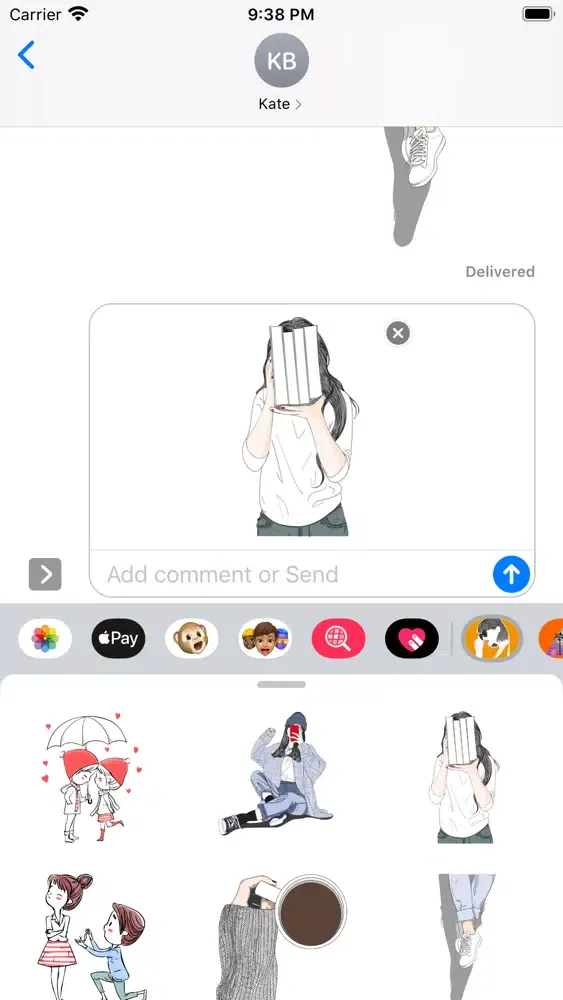 POP Girly Stickers سکرین شاٹس