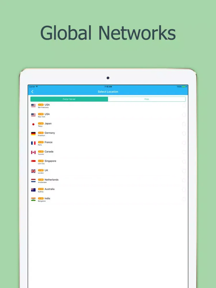 ภาพหน้าจอของ FishVPN - Hotspot Proxy VPN iPad 