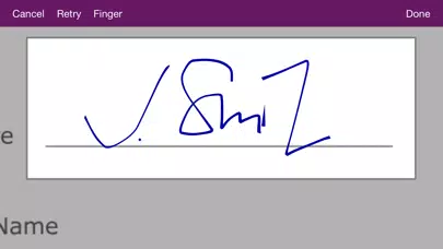 xyzmo Signature Capture Screenshots