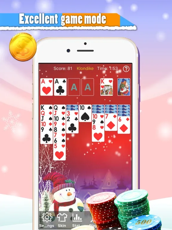 Klondike Solitaires :Christmas iPad  Screenshots