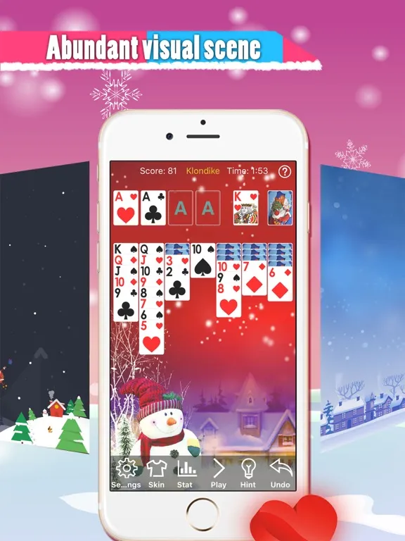 Klondike Solitaires :Christmas iPad  Screenshots