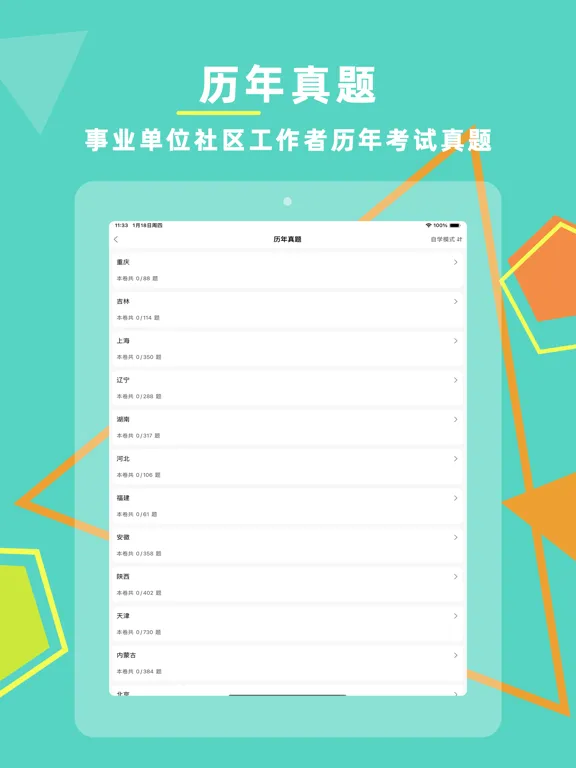 Screenshot di 社区工作者-2024版考试题库 iPad 