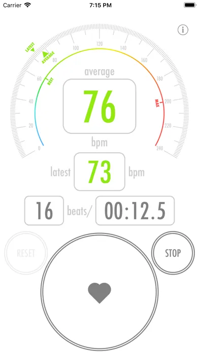 Tangkapan skrin Heart Rate Counter