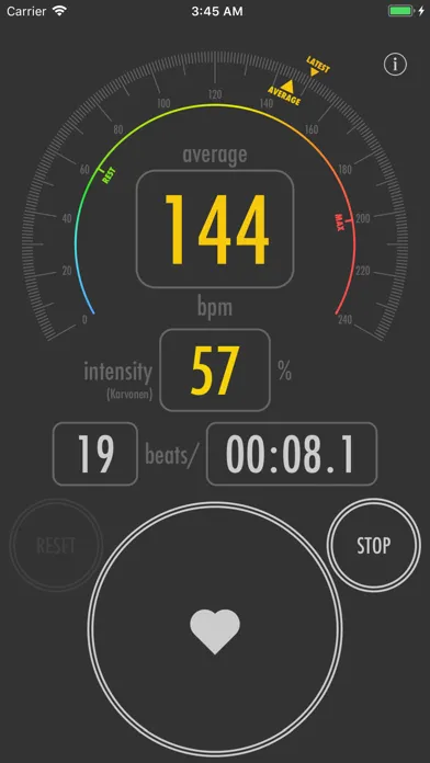Tangkapan skrin Heart Rate Counter