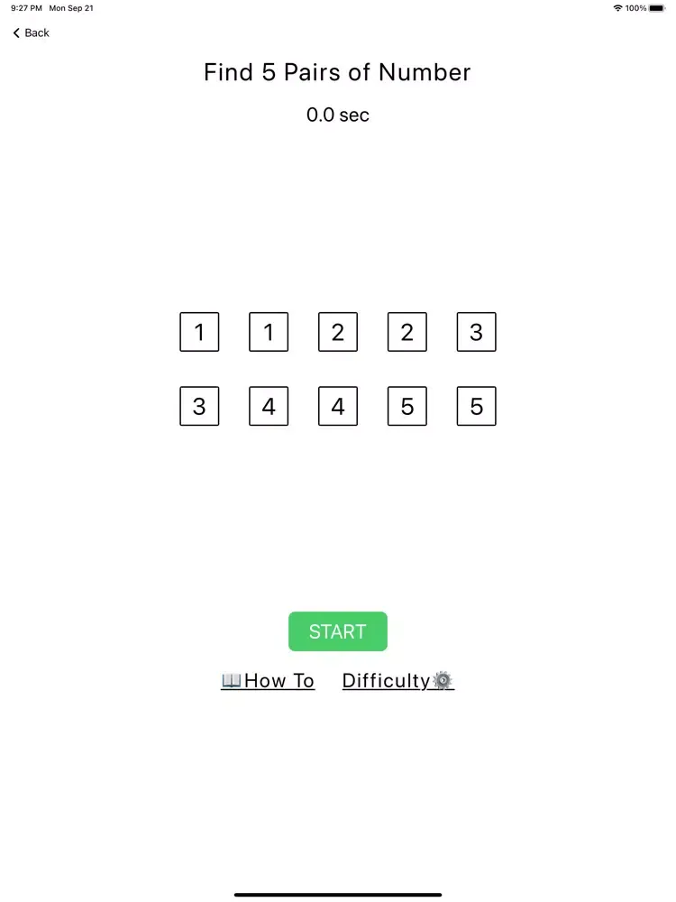 Tangkapan skrin Num Trainer iPad 