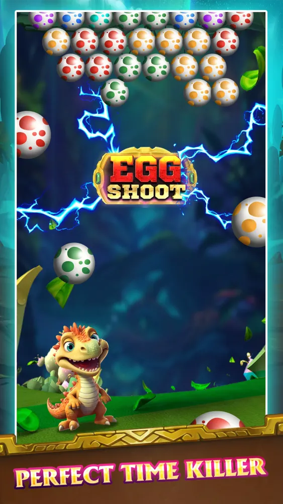 Tangkapan layar Egg shoot-Dinosaur egg shooter