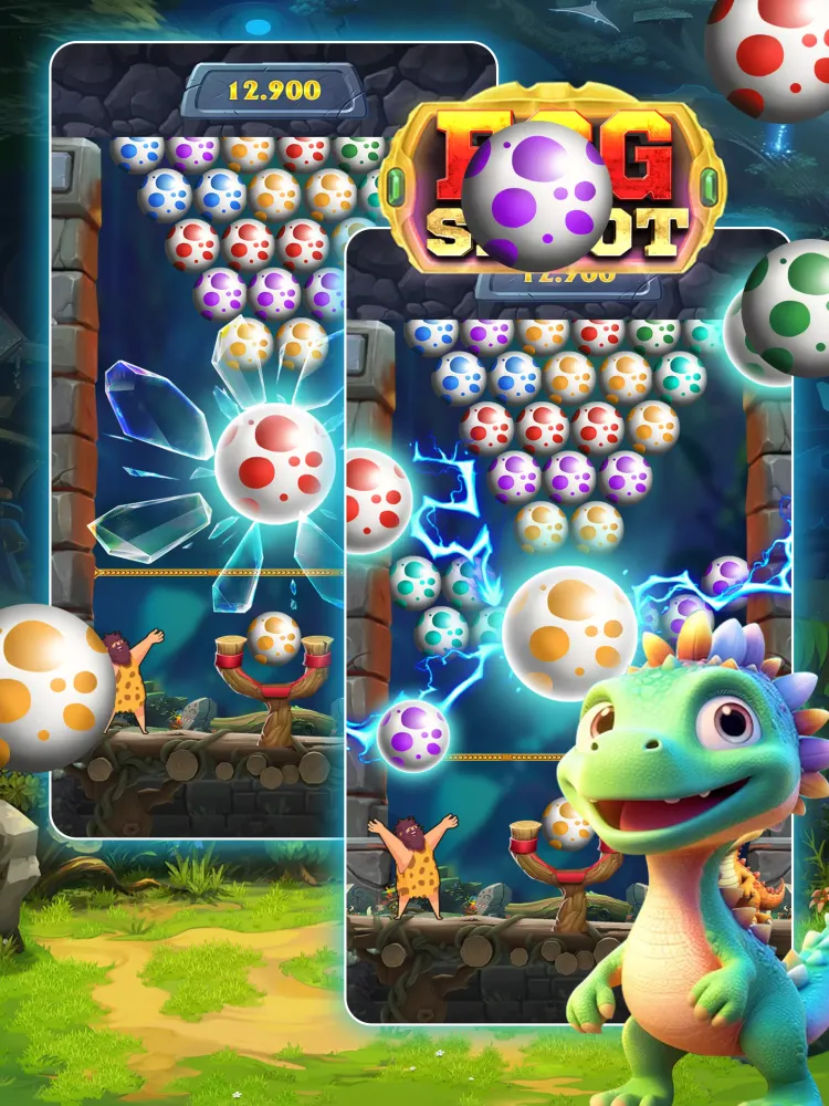 Tangkapan layar Egg shoot-Dinosaur egg shooter